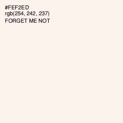 #FEF2ED - Forget Me Not Color Image